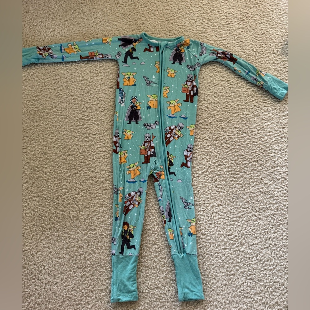 Little Sleepies Blue Footies One Piece